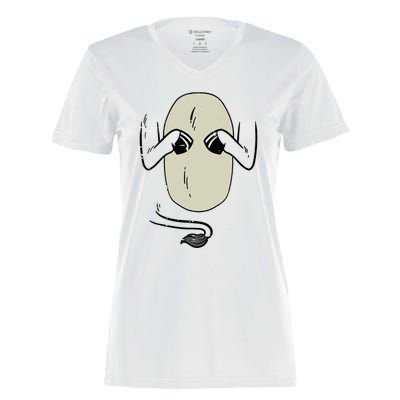 Donkey Body Costume Funny Halloween Animal Women's Momentum V-Neck T-Shirt