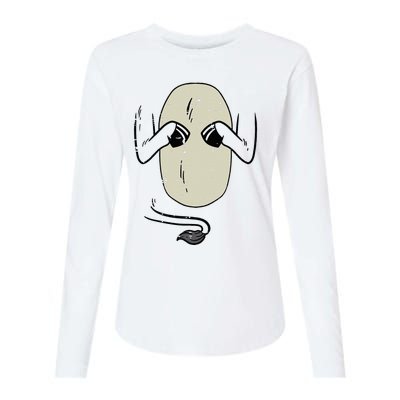 Donkey Body Costume Funny Halloween Animal Womens Cotton Relaxed Long Sleeve T-Shirt