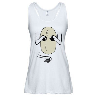 Donkey Body Costume Funny Halloween Animal Ladies Essential Flowy Tank