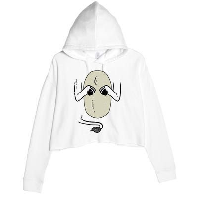 Donkey Body Costume Funny Halloween Animal Crop Fleece Hoodie