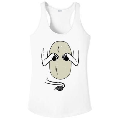 Donkey Body Costume Funny Halloween Animal Ladies PosiCharge Competitor Racerback Tank