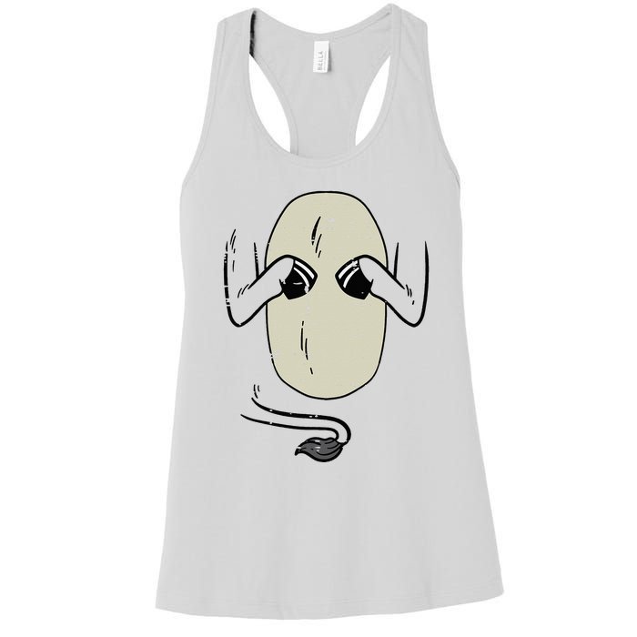 Donkey Body Costume Funny Halloween Animal Women's Racerback Tank