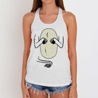 Donkey Body Costume Funny Halloween Animal Women's Knotted Racerback Tank