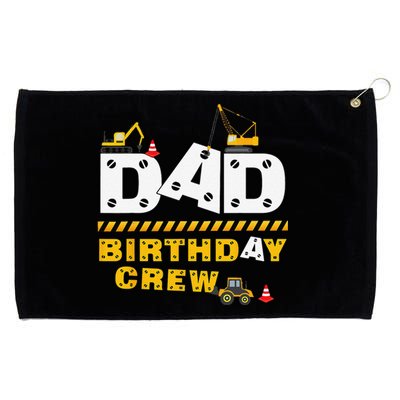 Dad Birthday Crew Construction Family Birthday Party Grommeted Golf Towel