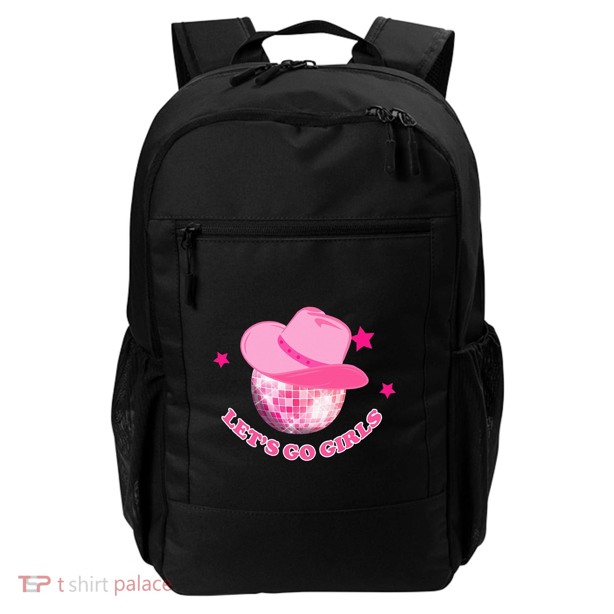 Disco Ball Cowgirl Bachelorette Cowboy Party Daily Commute Backpack