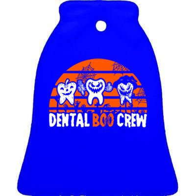 Dental Boo Crew Dentist Halloween Costume Dental Squad Gift Ceramic Bell Ornament