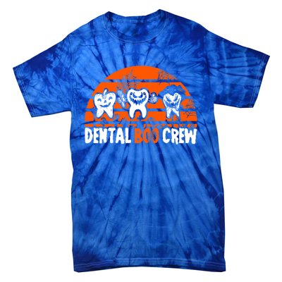 Dental Boo Crew Dentist Halloween Costume Dental Squad Gift Tie-Dye T-Shirt