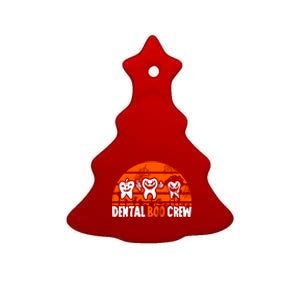 Dental Boo Crew Dentist Halloween Costume Dental Squad Gift Ceramic Tree Ornament