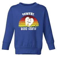 Dental Boo Crew Funny Dentist Halloween Costume Vintage Gift Toddler Sweatshirt