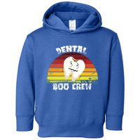 Dental Boo Crew Funny Dentist Halloween Costume Vintage Gift Toddler Hoodie