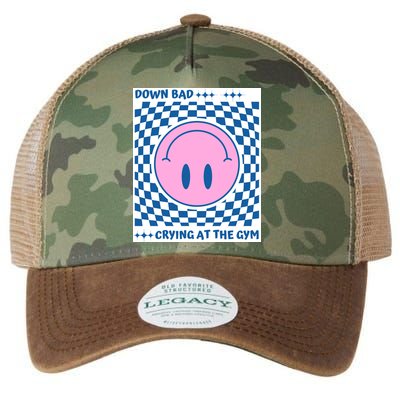 Down Bad Crying At The Gym Gift Legacy Tie Dye Trucker Hat