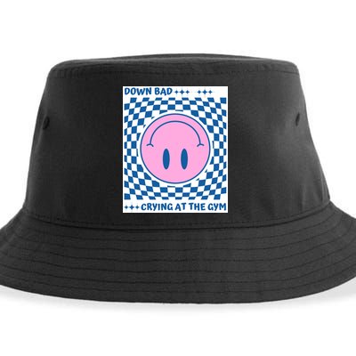 Down Bad Crying At The Gym Gift Sustainable Bucket Hat