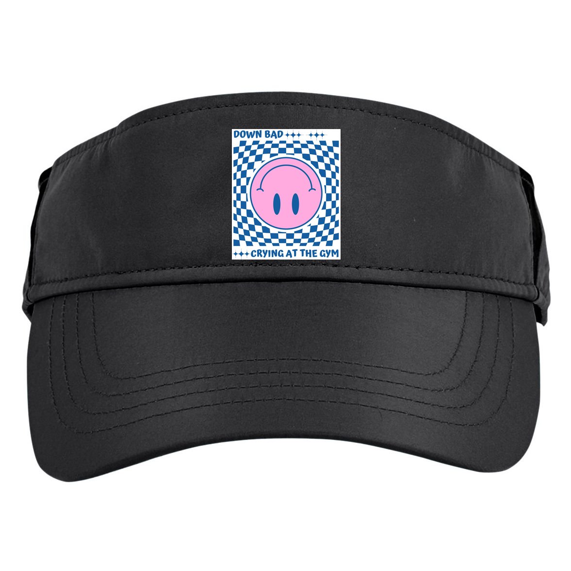 Down Bad Crying At The Gym Gift Adult Drive Performance Visor