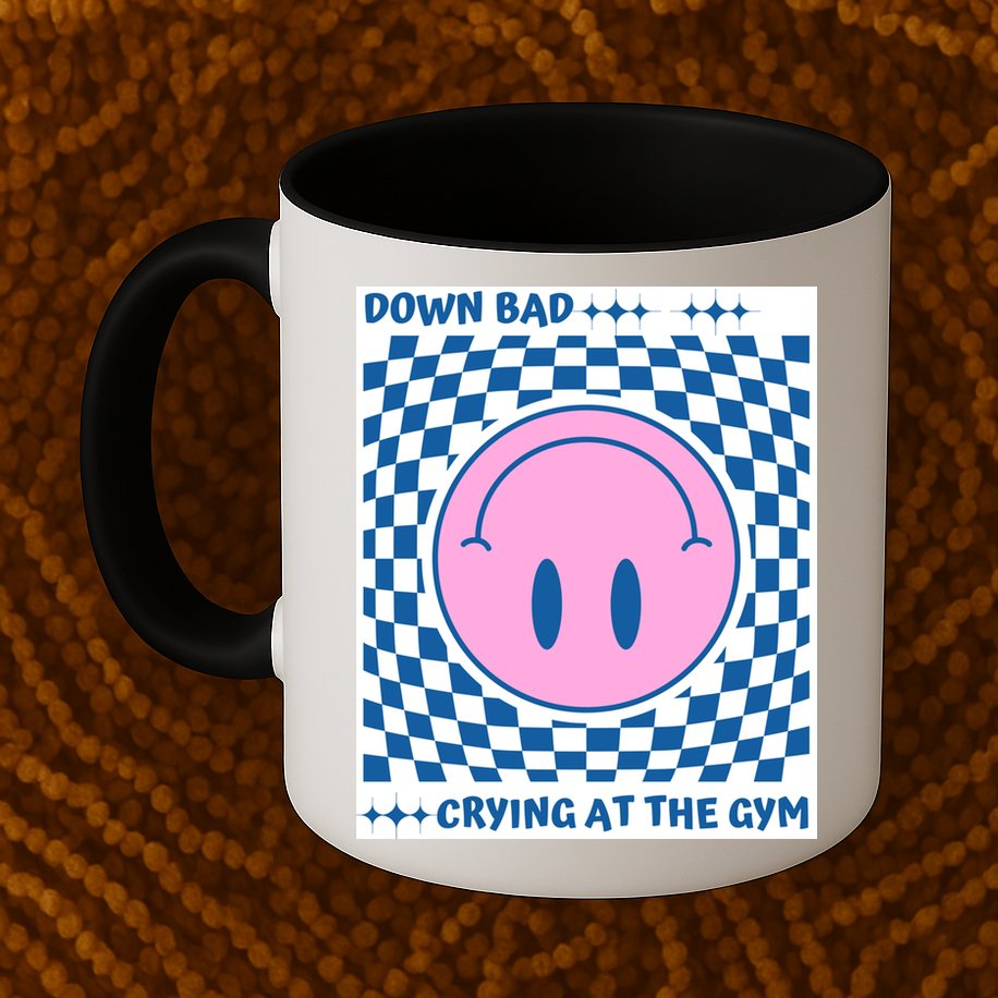 Down Bad Crying At The Gym Gift Mug