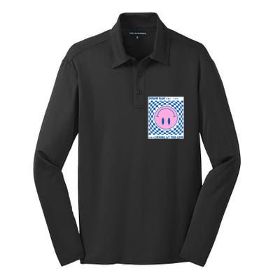 Down Bad Crying At The Gym Gift Silk Touch Performance Long Sleeve Polo