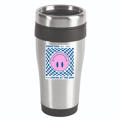 Down Bad Crying At The Gym Gift 16oz Travel Tumbler