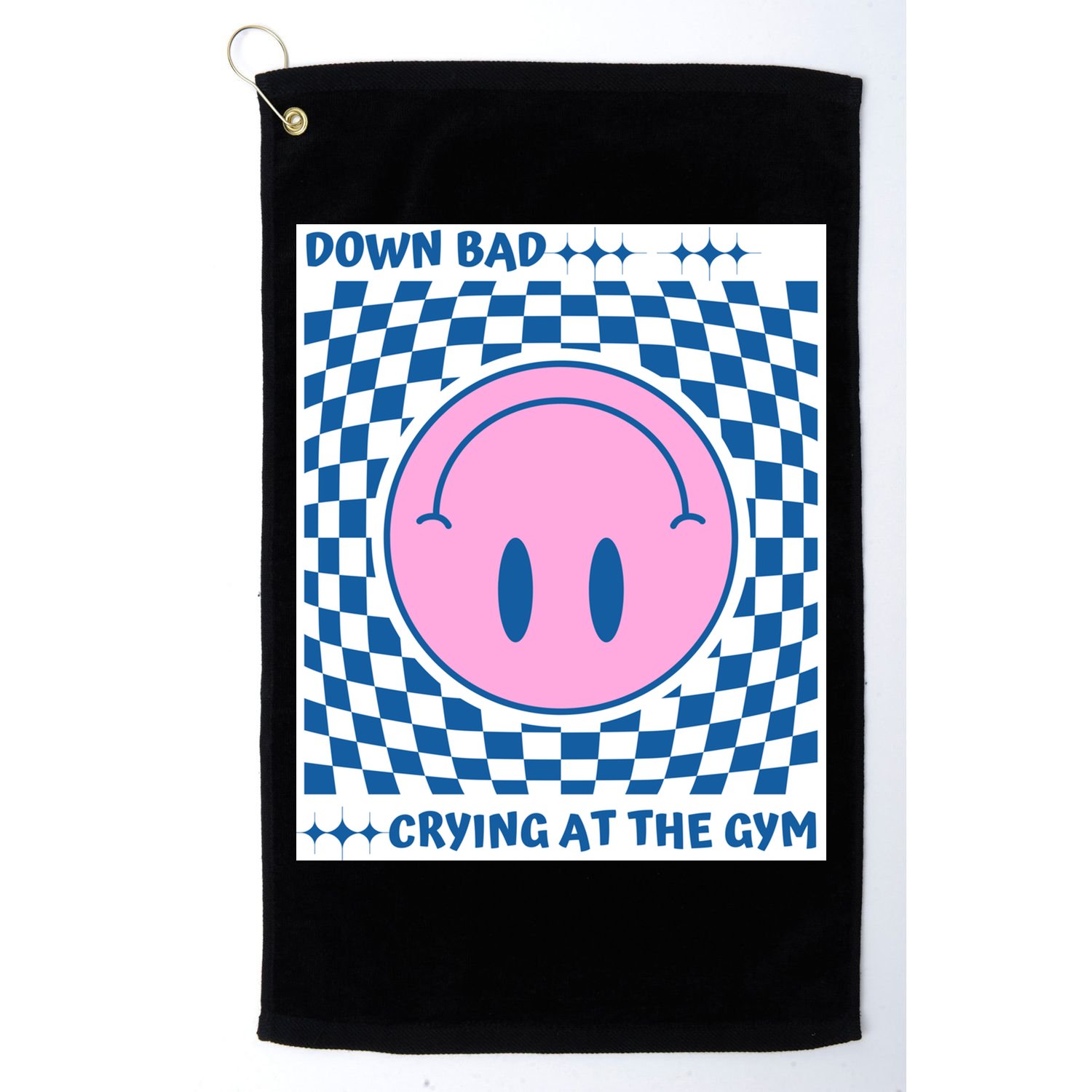 Down Bad Crying At The Gym Gift Golf Towel