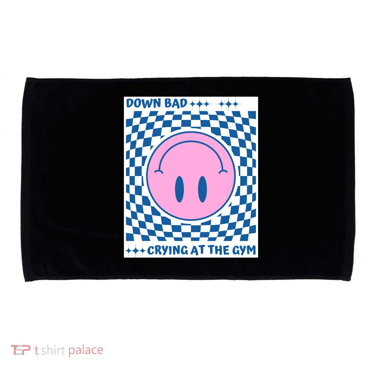Down Bad Crying At The Gym Gift Microfiber Hand Towel