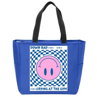 Down Bad Crying At The Gym Gift Zip Tote Bag