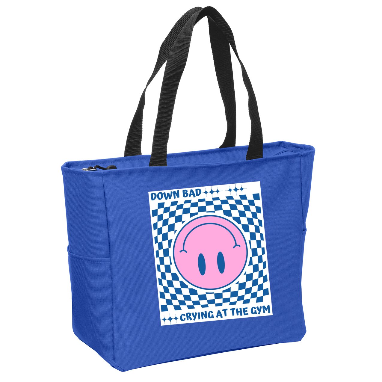 Down Bad Crying At The Gym Gift Zip Tote Bag