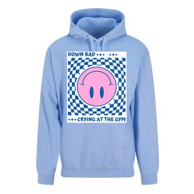 Down Bad Crying At The Gym Gift Unisex Surf Hoodie