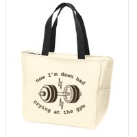 Down Bad Crying At The Gym Zip Tote Bag