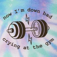 Down Bad Crying At The Gym Legacy Tie Dye Trucker Hat