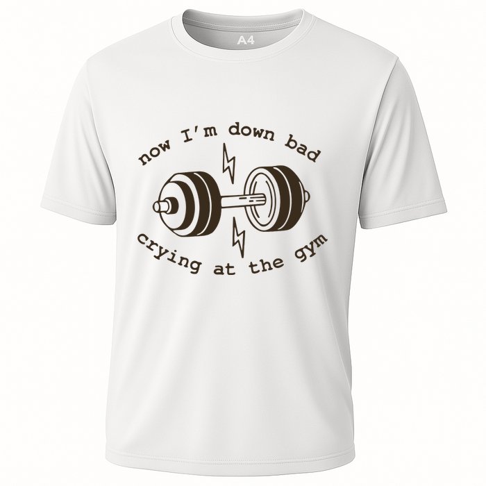 Down Bad Crying At The Gym Cooling Performance Crew T-Shirt