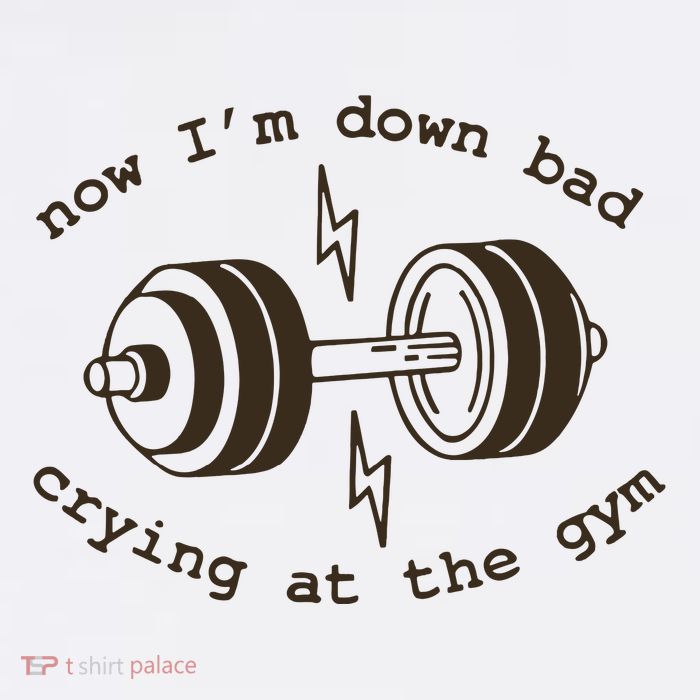 Down Bad Crying At The Gym Tall T-Shirt