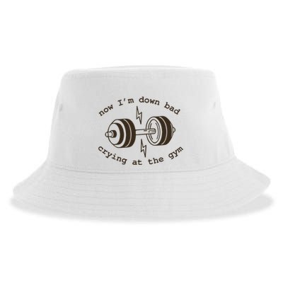 Down Bad Crying At The Gym Sustainable Bucket Hat