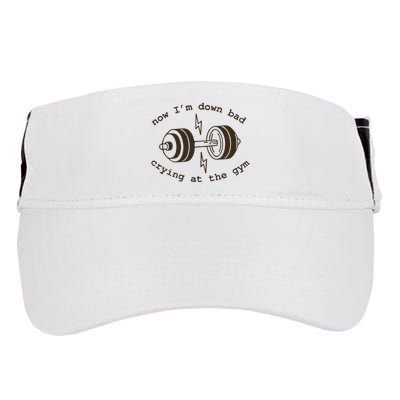 Down Bad Crying At The Gym Adult Drive Performance Visor