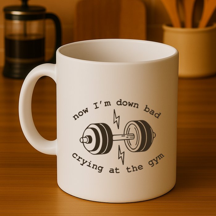 Down Bad Crying At The Gym Mug