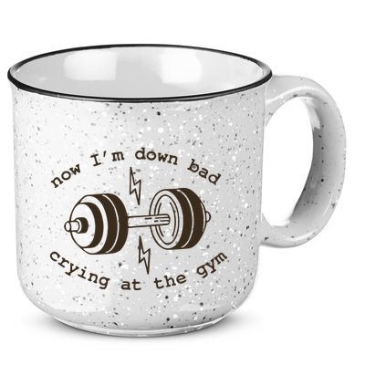 Down Bad Crying At The Gym 15oz Campfire Ceramic Mug