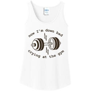 Down Bad Crying At The Gym Ladies Essential Tank