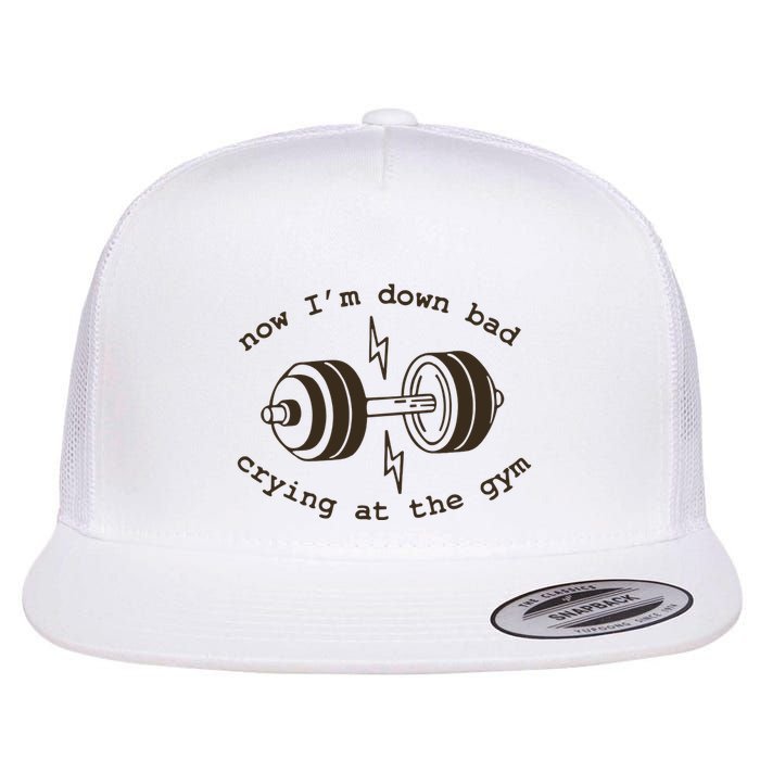 Down Bad Crying At The Gym Flat Bill Trucker Hat