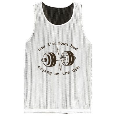 Down Bad Crying At The Gym Mesh Reversible Basketball Jersey Tank