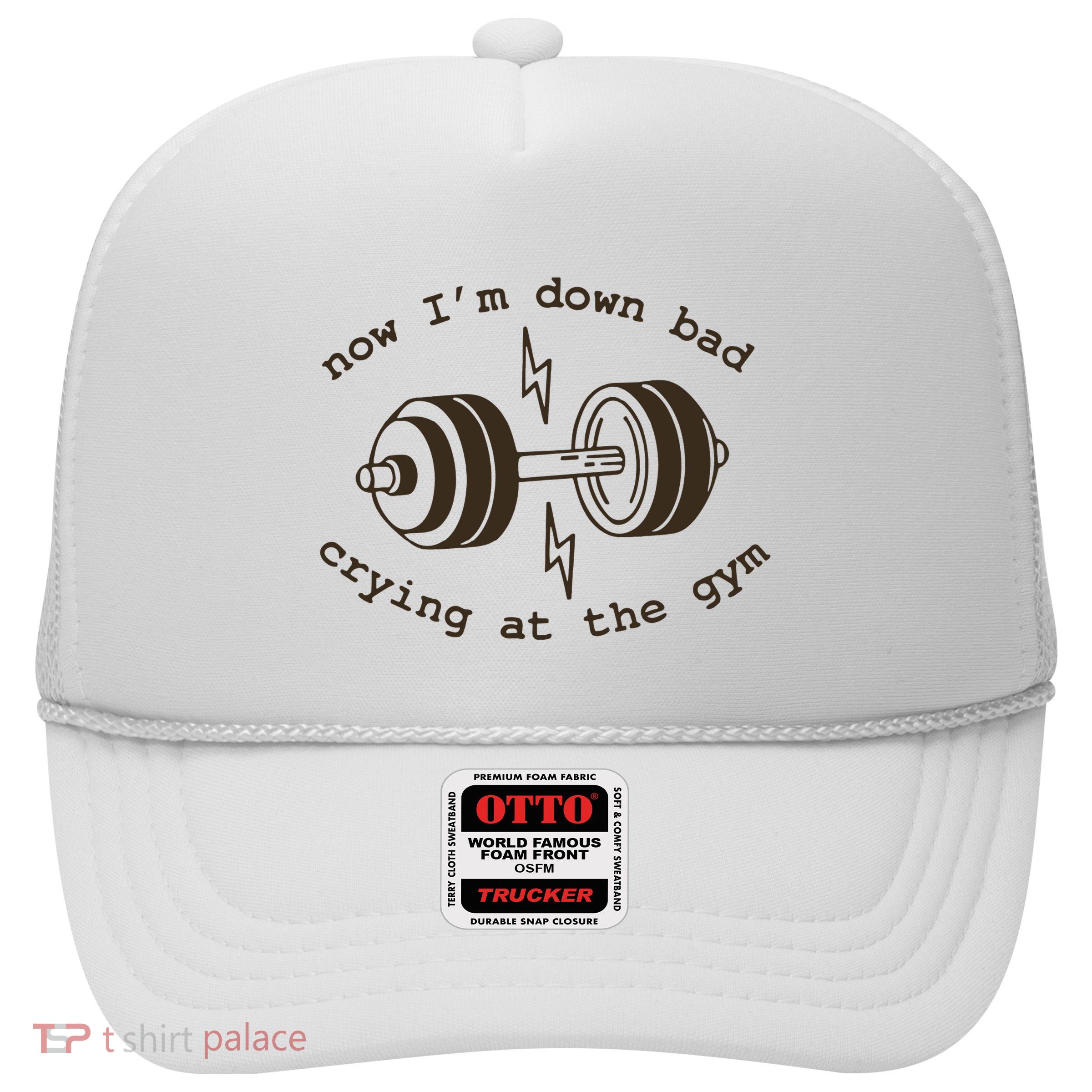Down Bad Crying At The Gym Trucker Hat