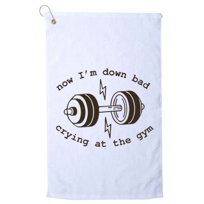 Down Bad Crying At The Gym Golf Towel