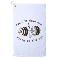 Down Bad Crying At The Gym Golf Towel
