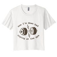 Down Bad Crying At The Gym Crop Top