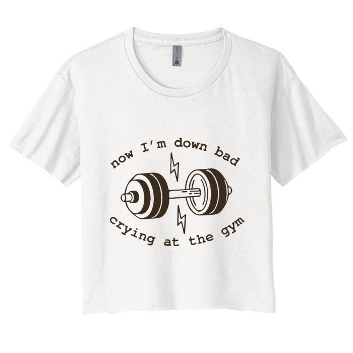Down Bad Crying At The Gym Crop Top