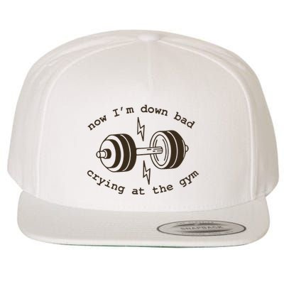 Down Bad Crying At The Gym Wool Snapback Cap