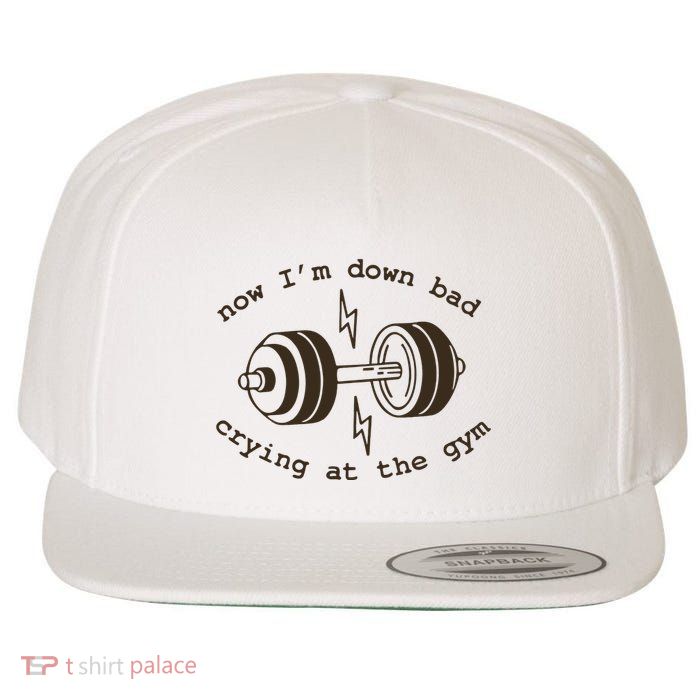 Down Bad Crying At The Gym Wool Snapback Cap