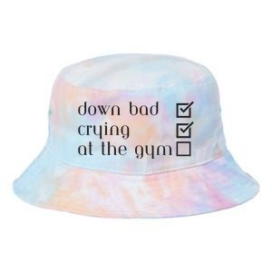 Down Bad Crying At The Gym Tie Dye Newport Bucket Hat