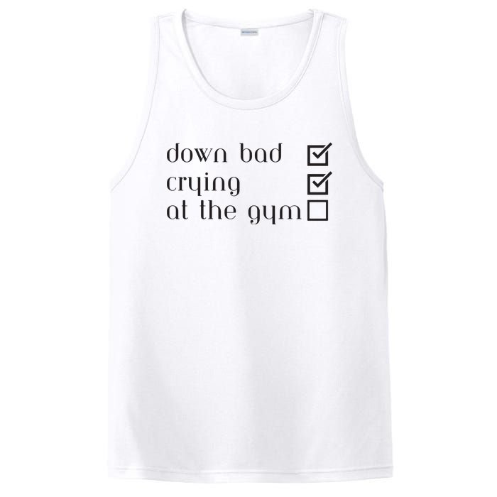 Down Bad Crying At The Gym PosiCharge Competitor Tank