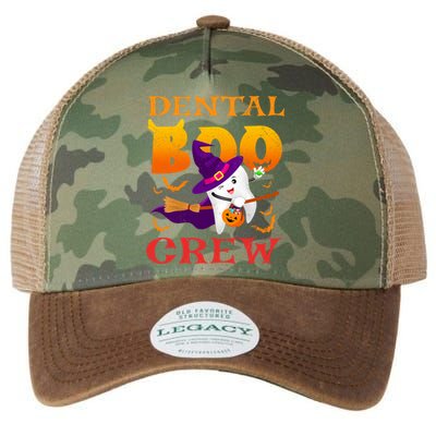 Dental Boo Crew Funny Dentists Halloween Costume Matching Meaningful Gift Legacy Tie Dye Trucker Hat