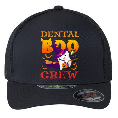 Dental Boo Crew Funny Dentists Halloween Costume Matching Meaningful Gift Flexfit Unipanel Trucker Cap