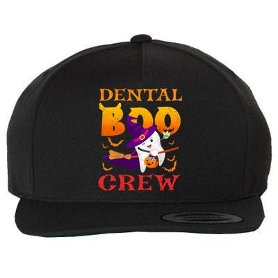 Dental Boo Crew Funny Dentists Halloween Costume Matching Meaningful Gift Wool Snapback Cap