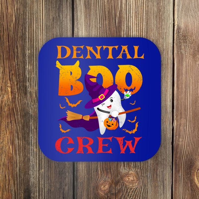 Dental Boo Crew Funny Dentists Halloween Costume Matching Meaningful Gift Coaster