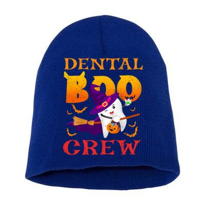 Dental Boo Crew Funny Dentists Halloween Costume Matching Meaningful Gift Short Acrylic Beanie